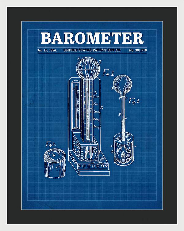 Barometer Blueprint Patent Us301910