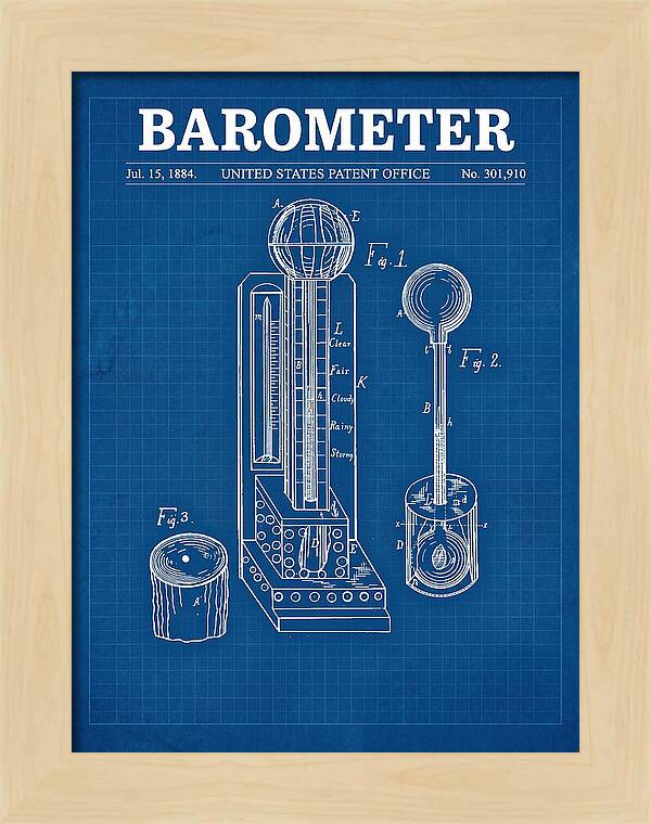 Barometer Blueprint Patent Us301910
