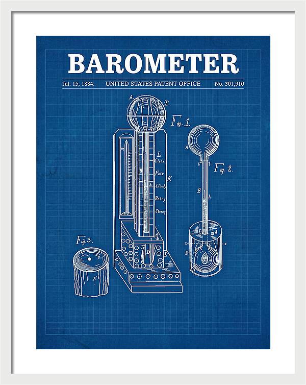 Barometer Blueprint Patent Us301910