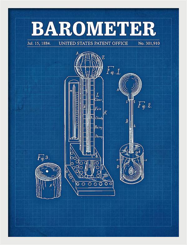 Barometer Blueprint Patent Us301910