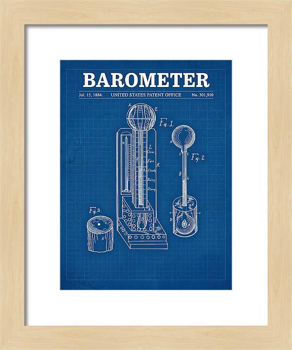 Barometer Blueprint Patent Us301910
