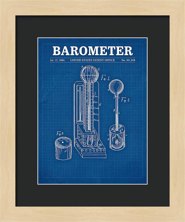 Barometer Blueprint Patent Us301910