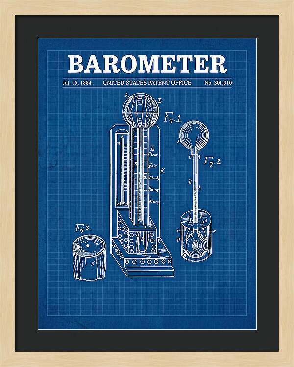 Barometer Blueprint Patent Us301910