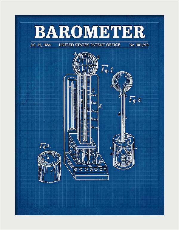 Barometer Blueprint Patent Us301910