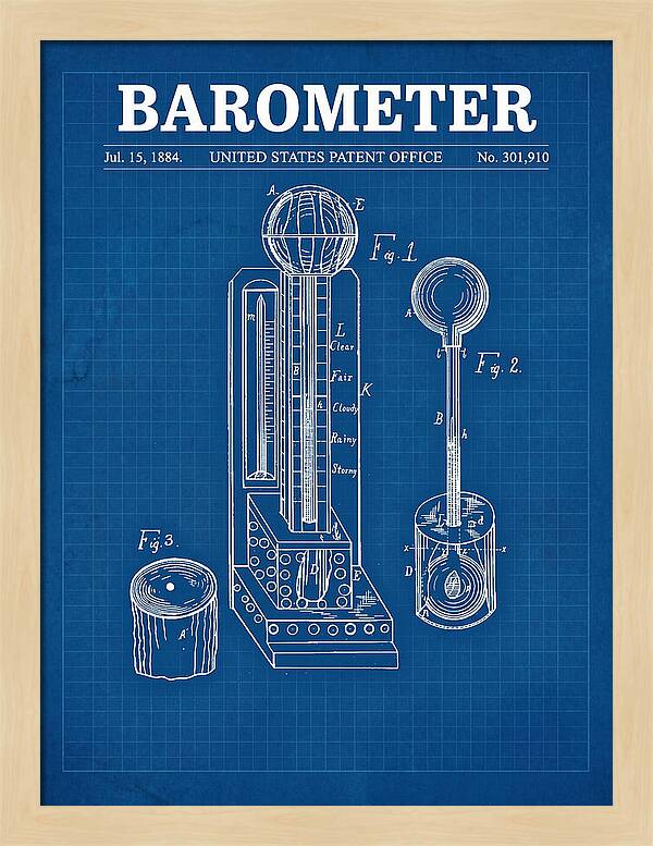 Barometer Blueprint Patent Us301910