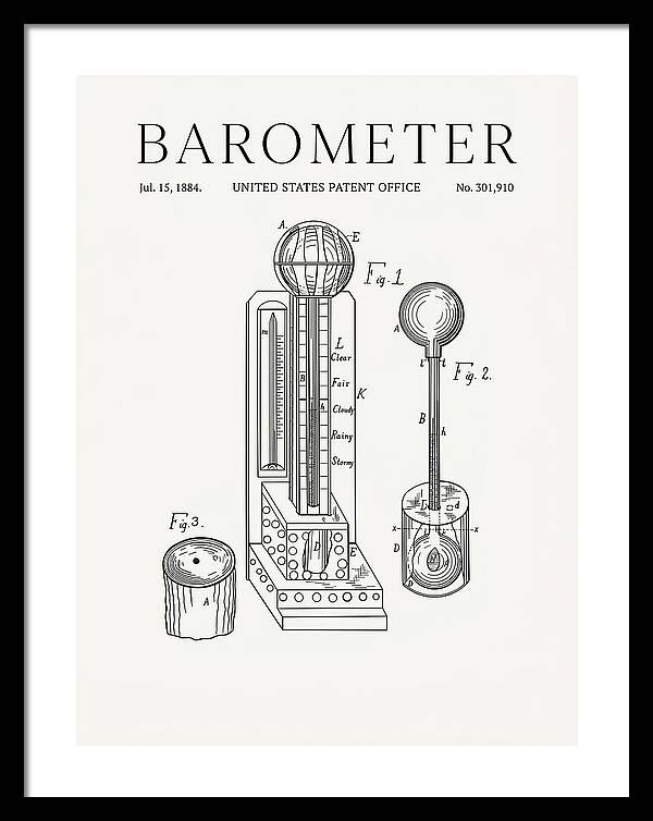 Barometer Minimalist Patent Us301910