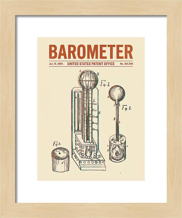 Barometer Retro Patent Us301910