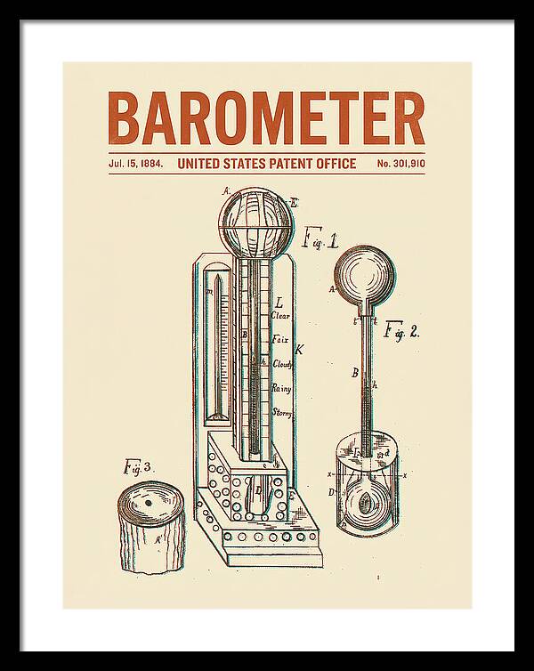 Barometer Retro Patent Us301910