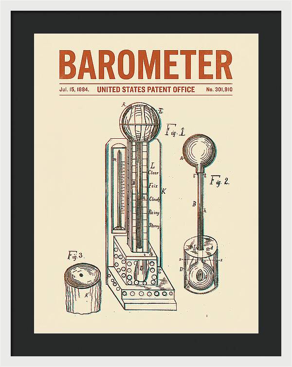 Barometer Retro Patent Us301910