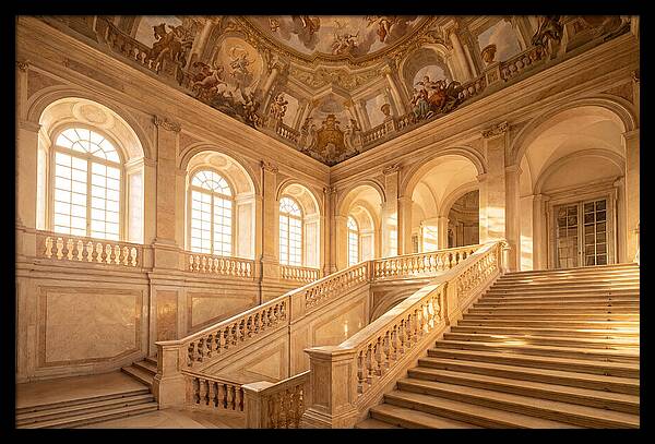 Baroque Palace Staircase Elegance
