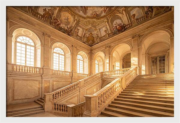 Baroque Palace Staircase Elegance