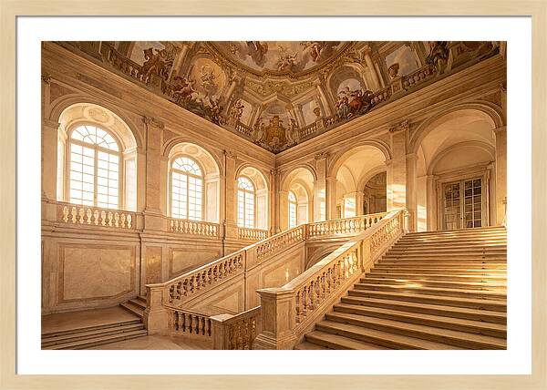 Baroque Palace Staircase Elegance