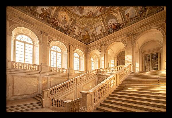 Baroque Palace Staircase Elegance