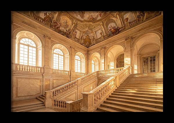 Baroque Palace Staircase Elegance