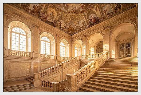 Baroque Palace Staircase Elegance