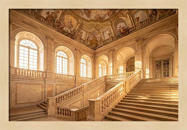 Baroque Palace Staircase Elegance