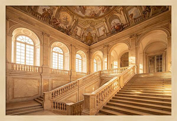 Baroque Palace Staircase Elegance