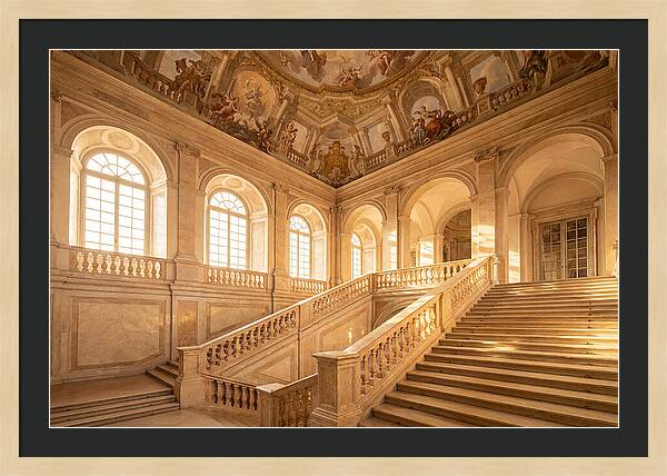 Baroque Palace Staircase Elegance