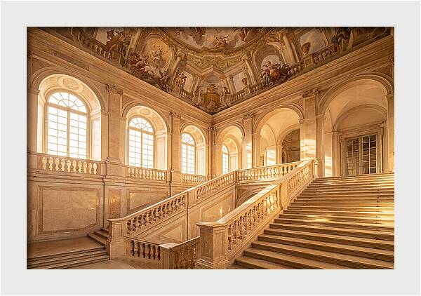 Baroque Palace Staircase Elegance