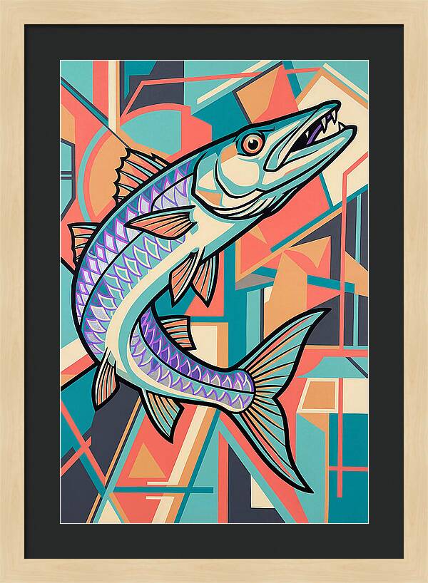 Barracuda In Vibrant Geometry