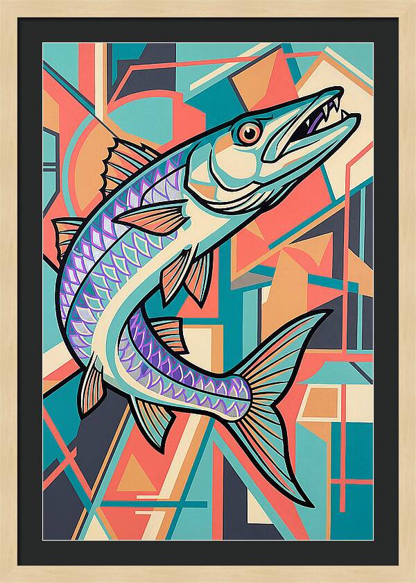 Barracuda In Vibrant Geometry
