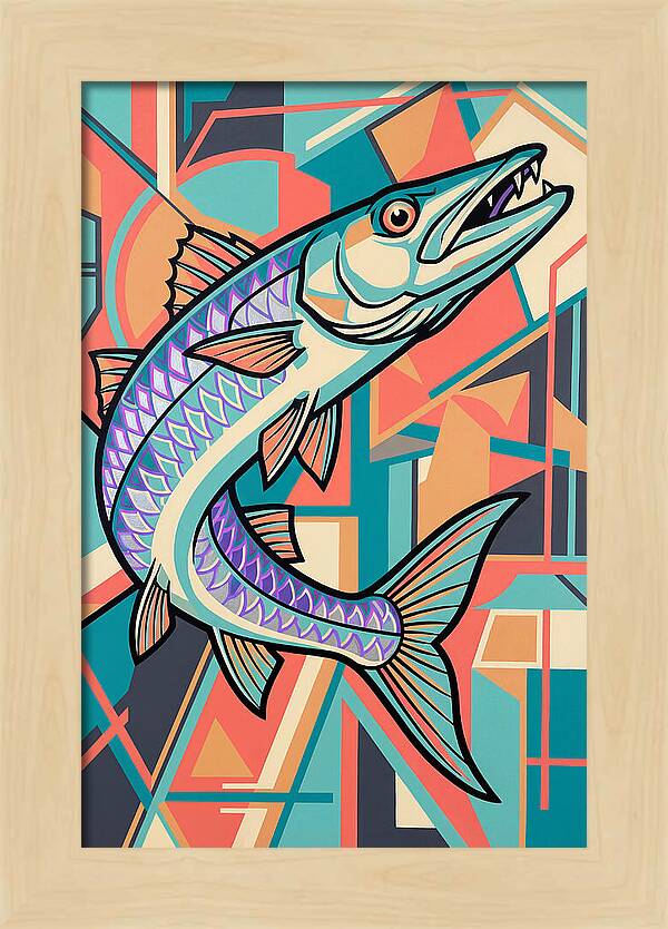 Barracuda In Vibrant Geometry