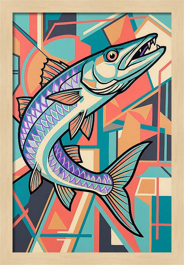 Barracuda In Vibrant Geometry