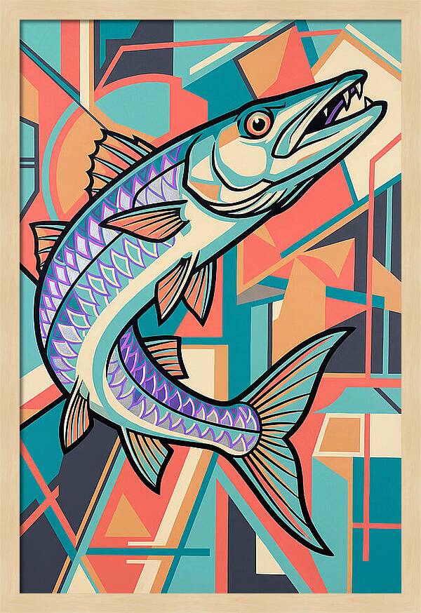 Barracuda In Vibrant Geometry