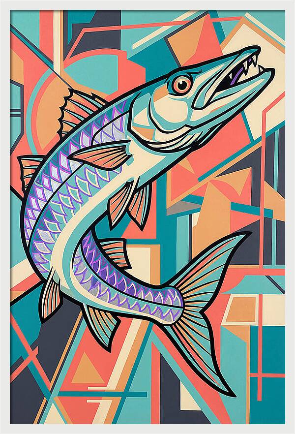 Barracuda In Vibrant Geometry