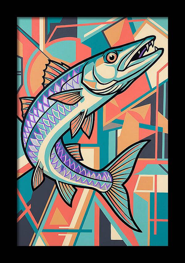 Barracuda In Vibrant Geometry
