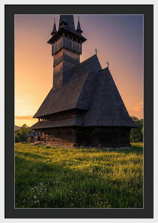 Barsana Monastery At Golden Hour