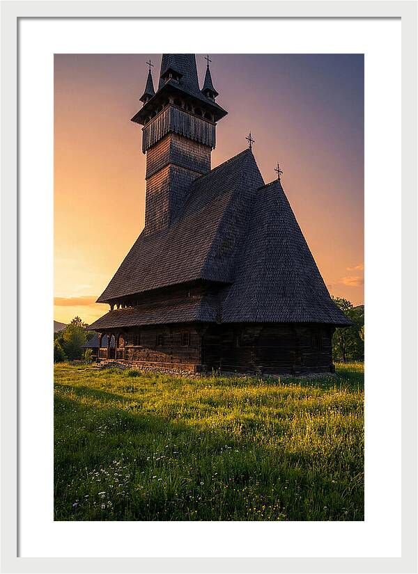 Barsana Monastery At Golden Hour