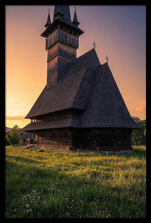 Barsana Monastery At Golden Hour
