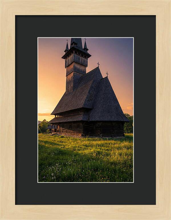 Barsana Monastery At Golden Hour