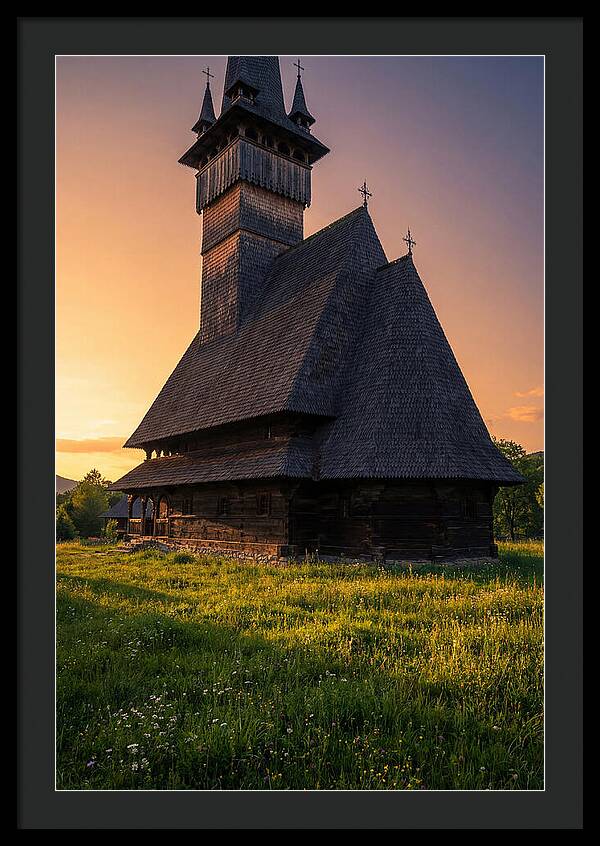 Barsana Monastery At Golden Hour
