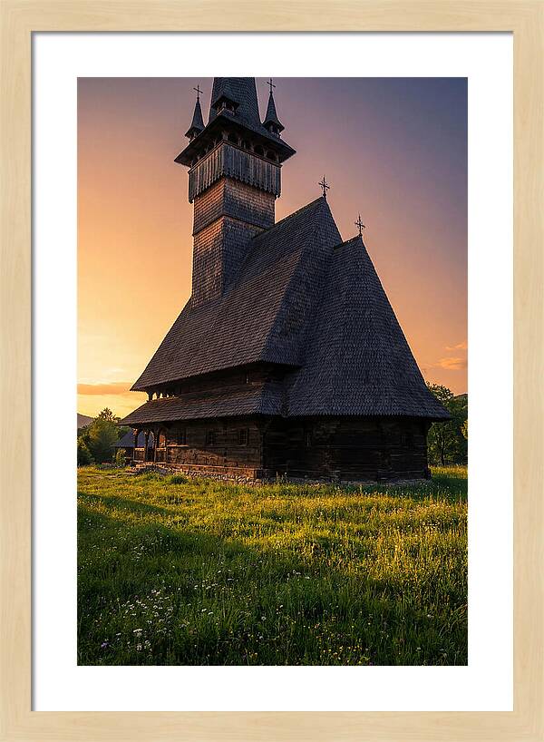 Barsana Monastery At Golden Hour