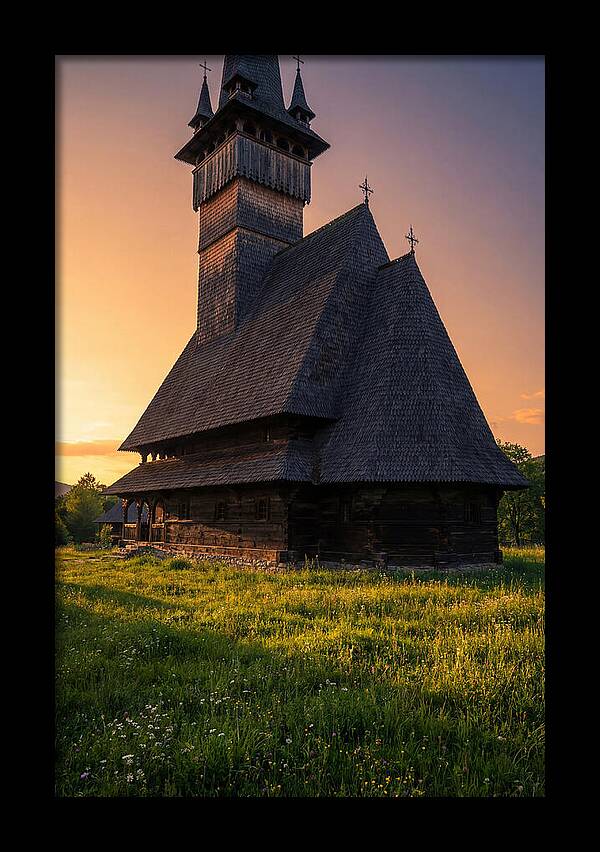 Barsana Monastery At Golden Hour