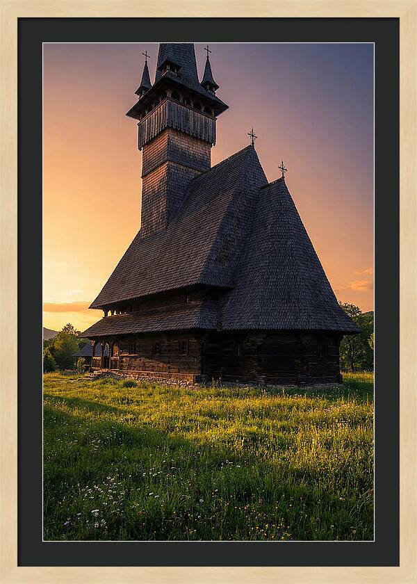 Barsana Monastery At Golden Hour
