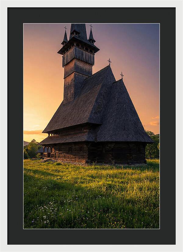 Barsana Monastery At Golden Hour