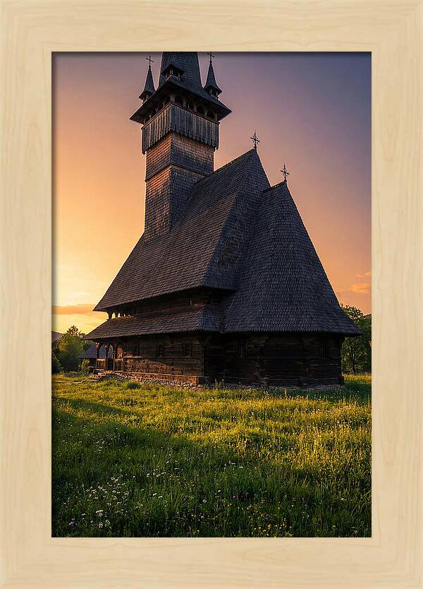 Barsana Monastery At Golden Hour