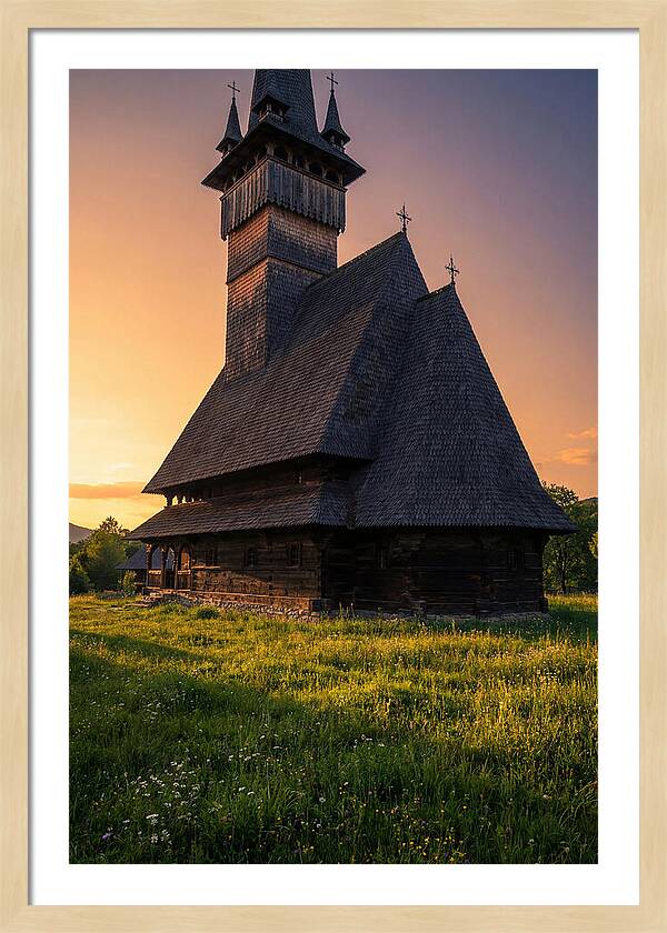 Barsana Monastery At Golden Hour