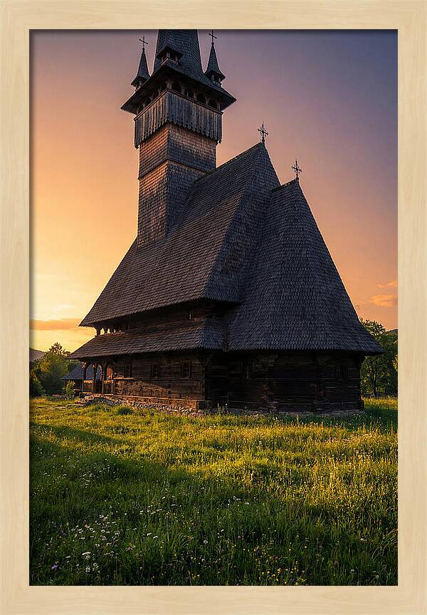 Barsana Monastery At Golden Hour
