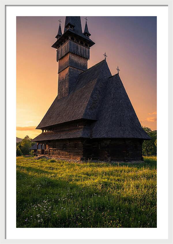 Barsana Monastery At Golden Hour