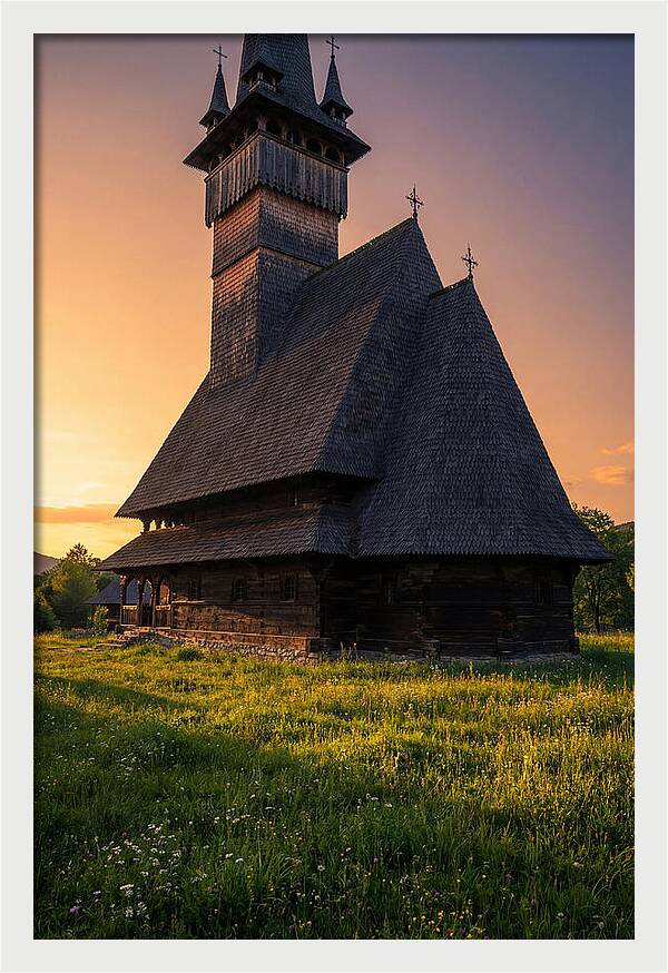 Barsana Monastery At Golden Hour