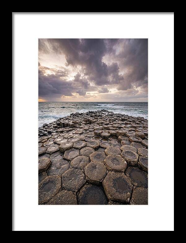 Basalt Columns At Dusk