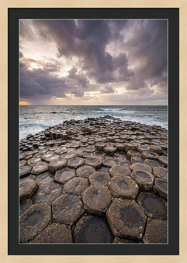 Basalt Columns At Dusk