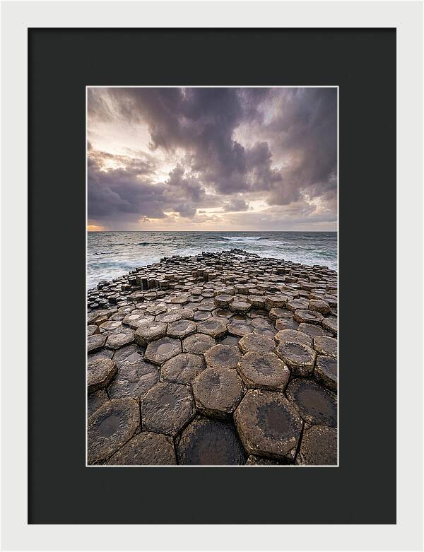 Basalt Columns At Dusk