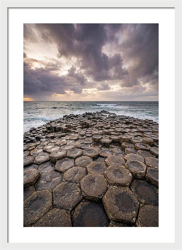 Basalt Columns At Dusk