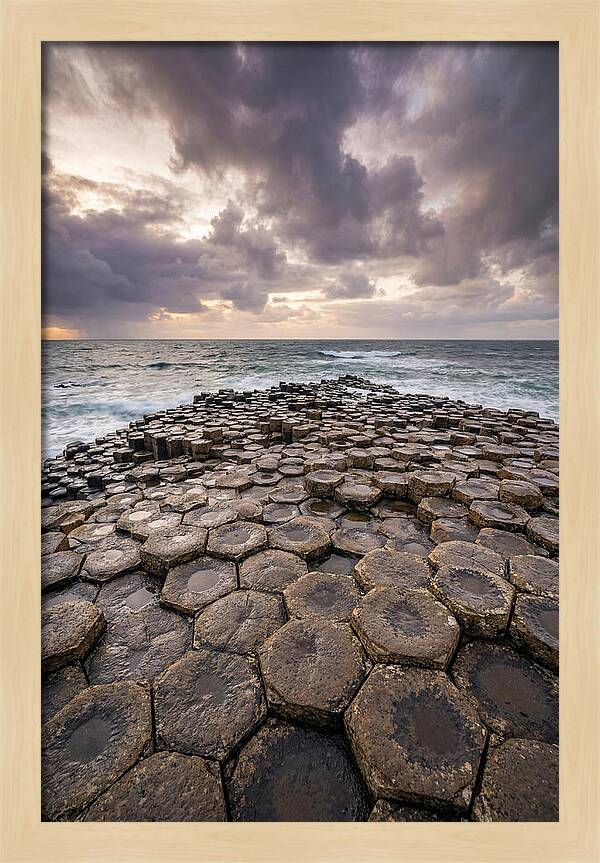 Basalt Columns At Dusk