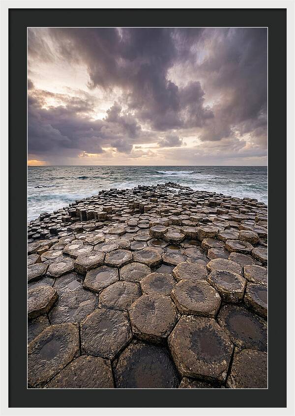 Basalt Columns At Dusk